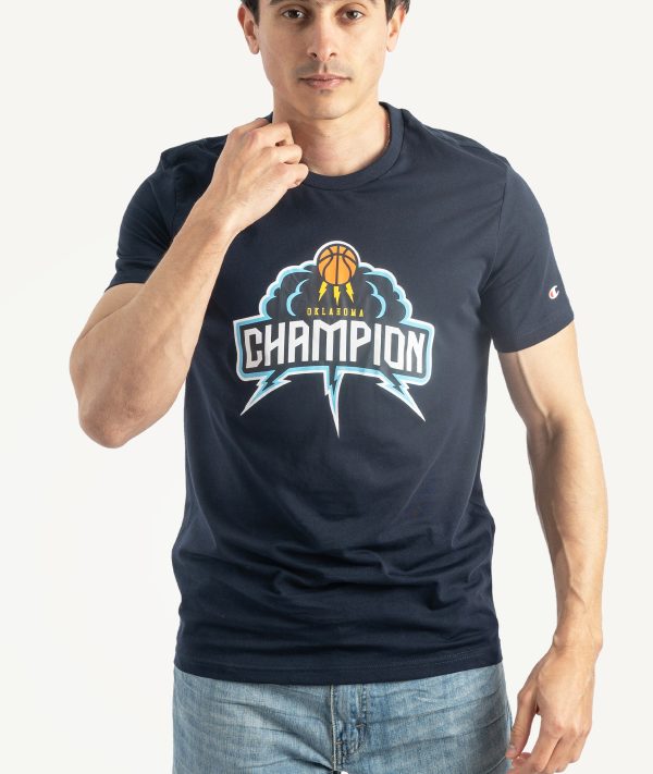 T-Shirts CHAMPION Bleu Nuit