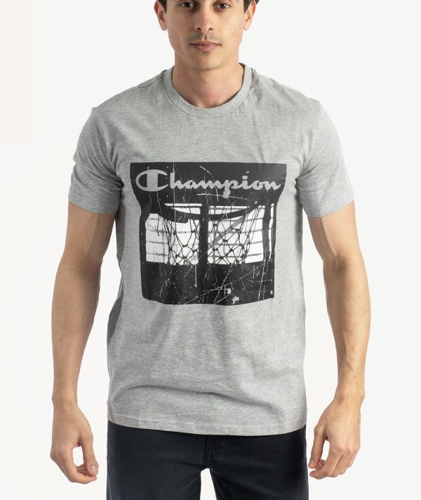 T-Shirts CHAMPION Gris Chiné