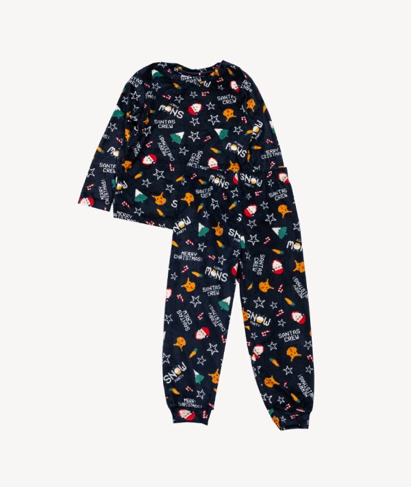 Ensemble Pyjama Noël Bleu foncé