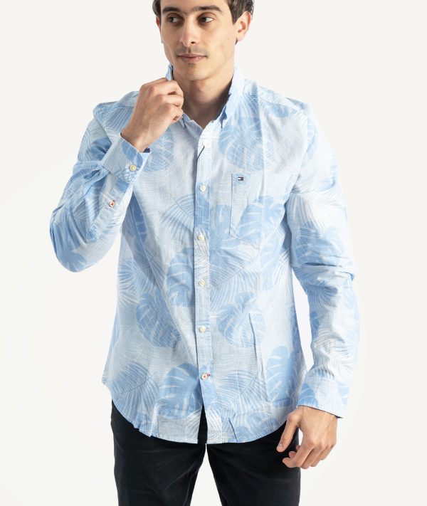 Chemise Tommy Hlfiger Bleu Palmier