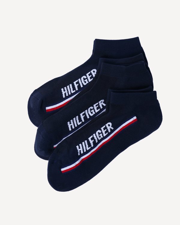 3 paires de Chaussettes Tommy Hilfiger Bleues