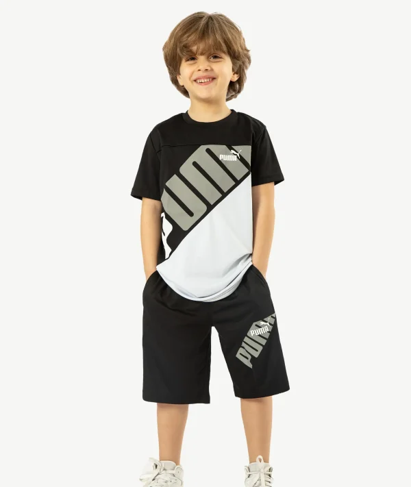 Ensembles Joggings Garçon Noir Et Blanc